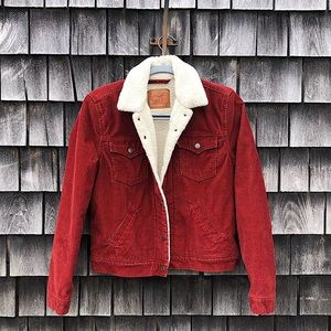 Rust Levi’s Corduroy Button Up Jacket